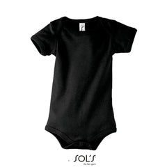 Baby rompertje van katoen – OEKO-TEX® en bedrukbaar - Zwart