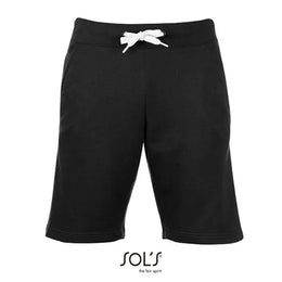 joggingbroek short sols zwart voorzijde 24l233    