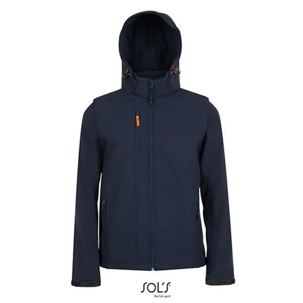 softshell jas afneembare mouwen sols navy voorzijde 24lp01647