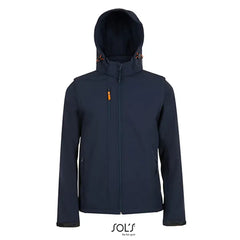 Sol's Softshell Jas met Afneembare Mouwen en Capuchon Navy