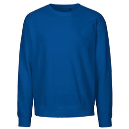Neutral unisex sweater van biologisch katoen, Koningsblauw - 24NE63001