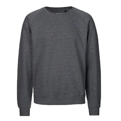 Neutral Organic Katoen Unisex Sweatshirt - Melange Antraciet