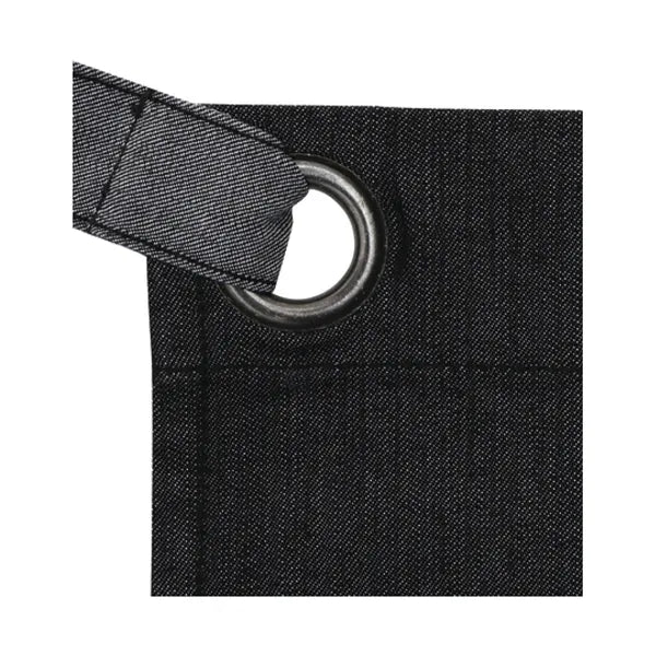 sloof spijkerstof unisex zwart oogje 24pw128