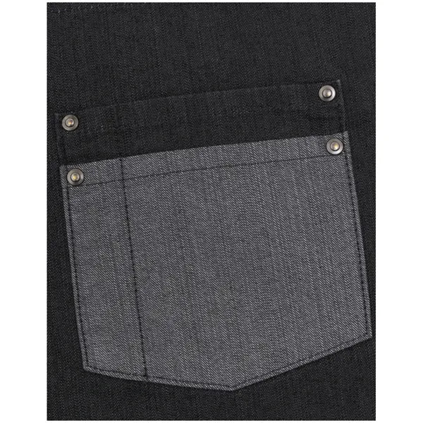 sloof spijkerstof unisex zwart zak 24pw128