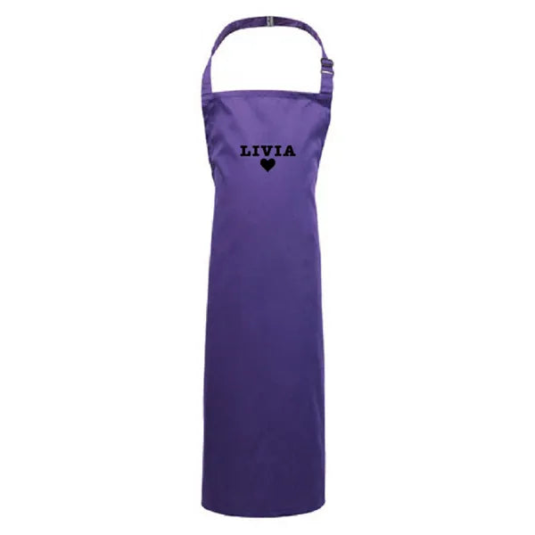 bavetschort kinderen premier workwear paars logo 24pw149