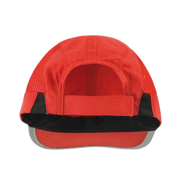 Cap in jockeystijl met mesh voor sport en ventilatie achterzijde, Rood - 24RH86