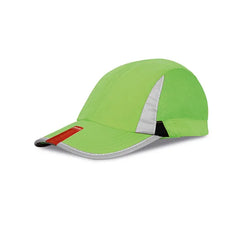 Cap in Jockeystijl met Mesh voor Sport en Ventilatie - Lime Groen