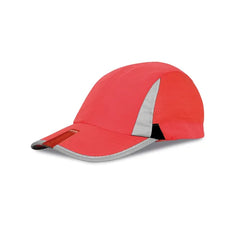 Cap in Jockeystijl met Mesh voor Sport en Ventilatie - Rood
