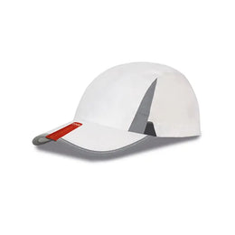 Cap in jockeystijl met mesh voor sport en ventilatie, Wit en grijs - 24RH86
