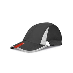 Cap in Jockeystijl met Mesh voor Sport en Ventilatie Zwart Wit