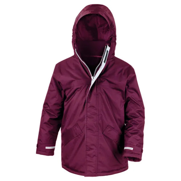 parka junior winterjas result core burgundy voorzijde 24rt207j  