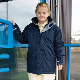 Parka junior winterjas van Result Core sfeerbeeld, Marineblauw - 24RT207J