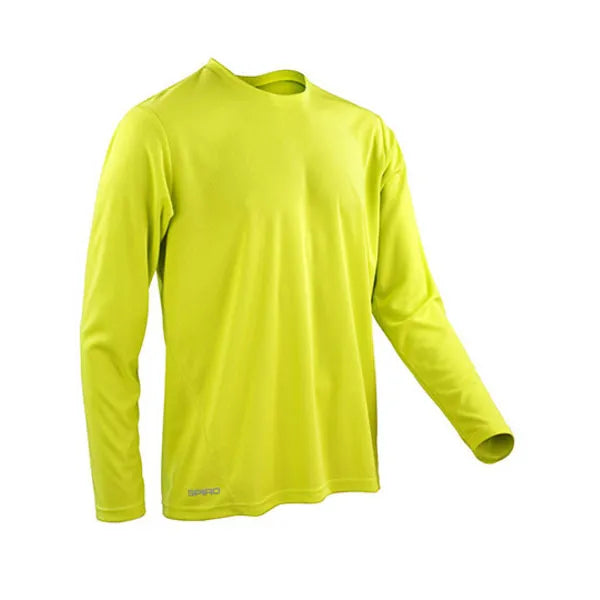 sportshirt quick dry spiro lime voorzijde 24rt254m