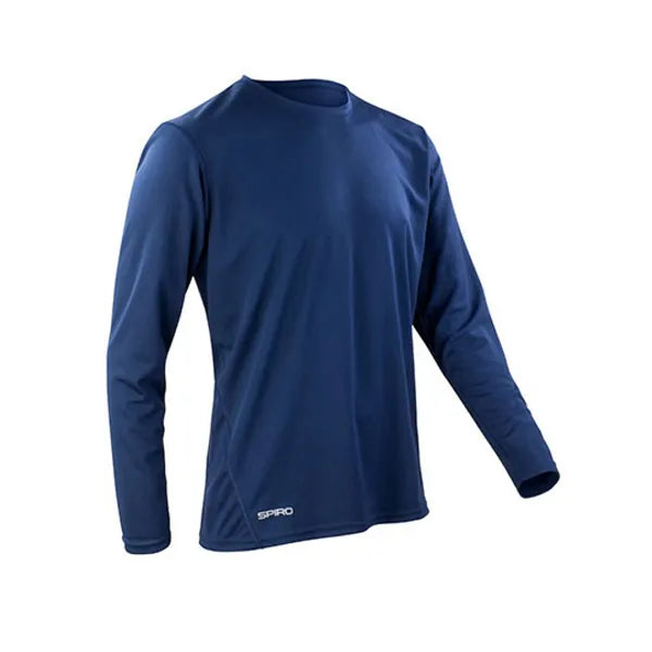 sportshirt quick dry spiro navy voorzijde 24rt254m