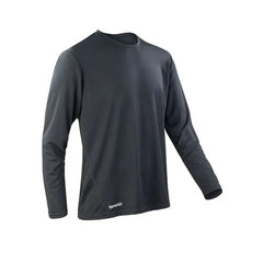 Spiro Sportshirt met Quick Dry Technologie - Zwart