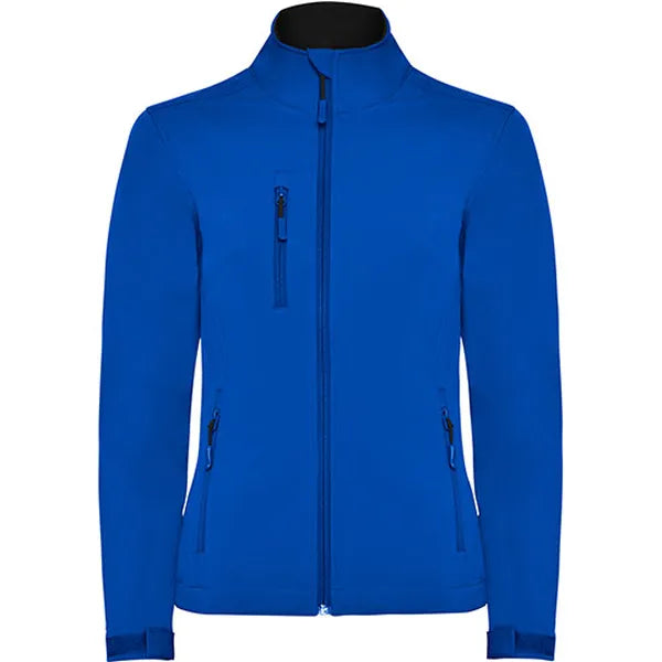 jas softshell slim fit roly royal blue voorzijde 24ry6437