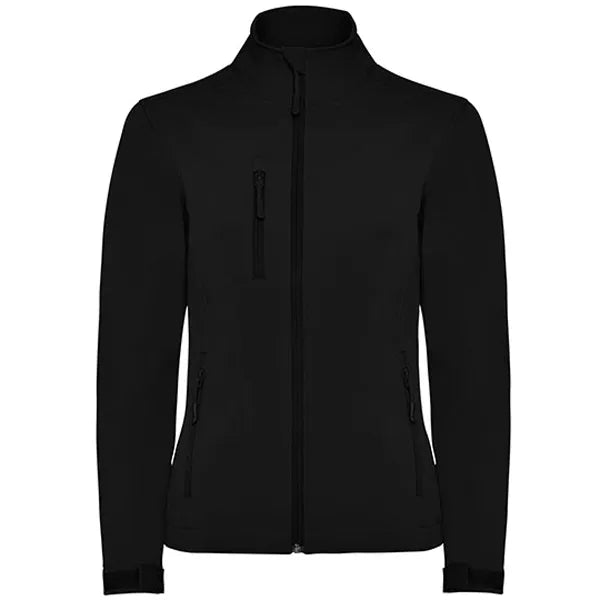 Slim-fit softshelljas Roly, Zwart - 24RY6437