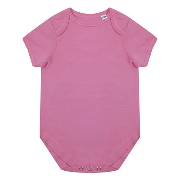 romper biologisch katoen larkwood roze voorzijde 24w655