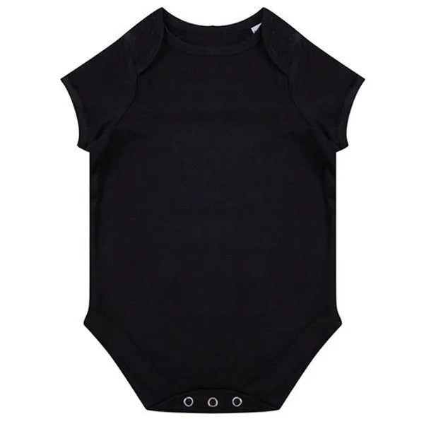 romper biologisch katoen larkwood zwart voorzijde 24w655