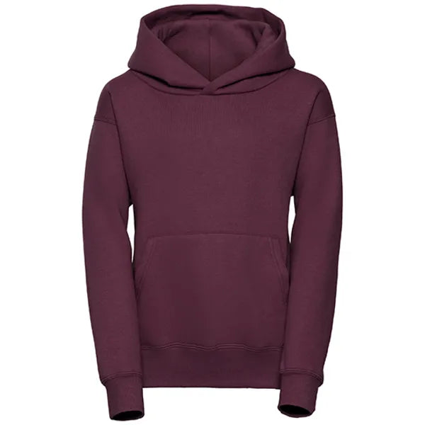 kids hooded sweatshirt russell burgundy voorzijde 24z575nk