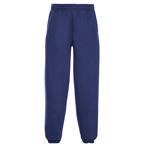 joggingbroek regular fit russel kind kobalt blauw voorzijde 24z750k