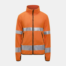 jacket fleece high visibility duimgaten oranje 255502