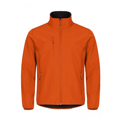 Basic 3-Laags Softshell Jas voor Heren Oranje