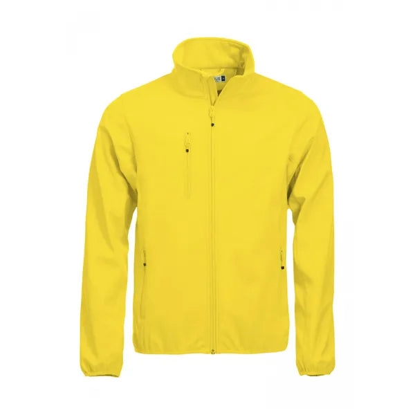 jacket softshell jas 3 laags heren lemon voorzijde 260200910