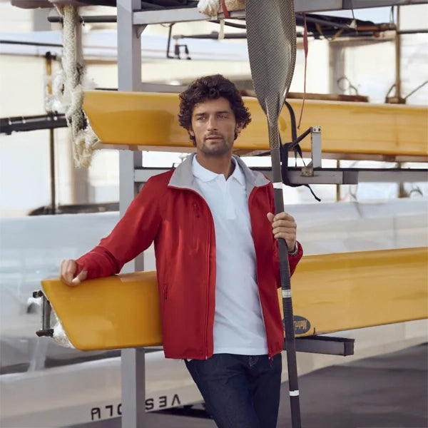 jacket softshell jas 3 laags heren sfeer foto voorzijde 260200910