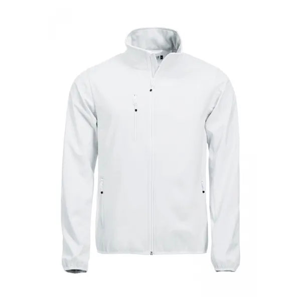 jacket softshell jas 3 laags heren wit voorzijde 260200910