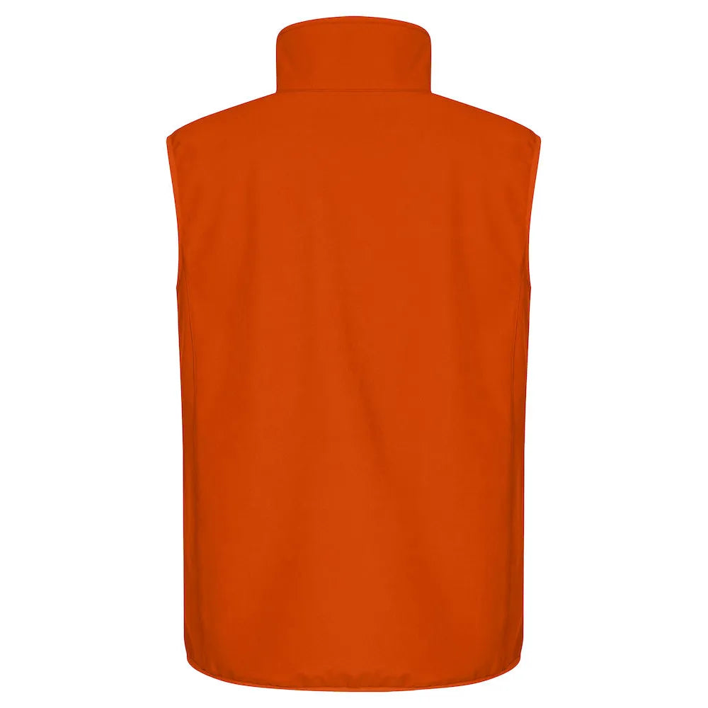bodywarmer classic softshell vest clique blood oranje achterzijde 260200911