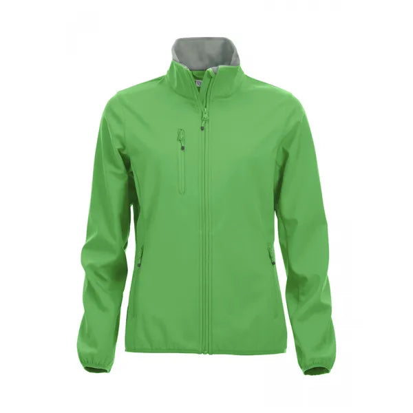 Dames softshelljas 3-laags van basic, Appelgroen - 260200915
