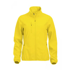 Dames Softshell Jas 3-Laags van Basic - Geel