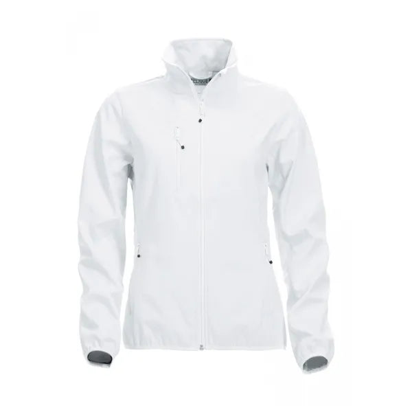 Dames softshelljas 3-laags van basic, Wit - 260200915