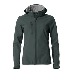 Softshell Jas voor Dames van Clique Donkergrijs-Pistol