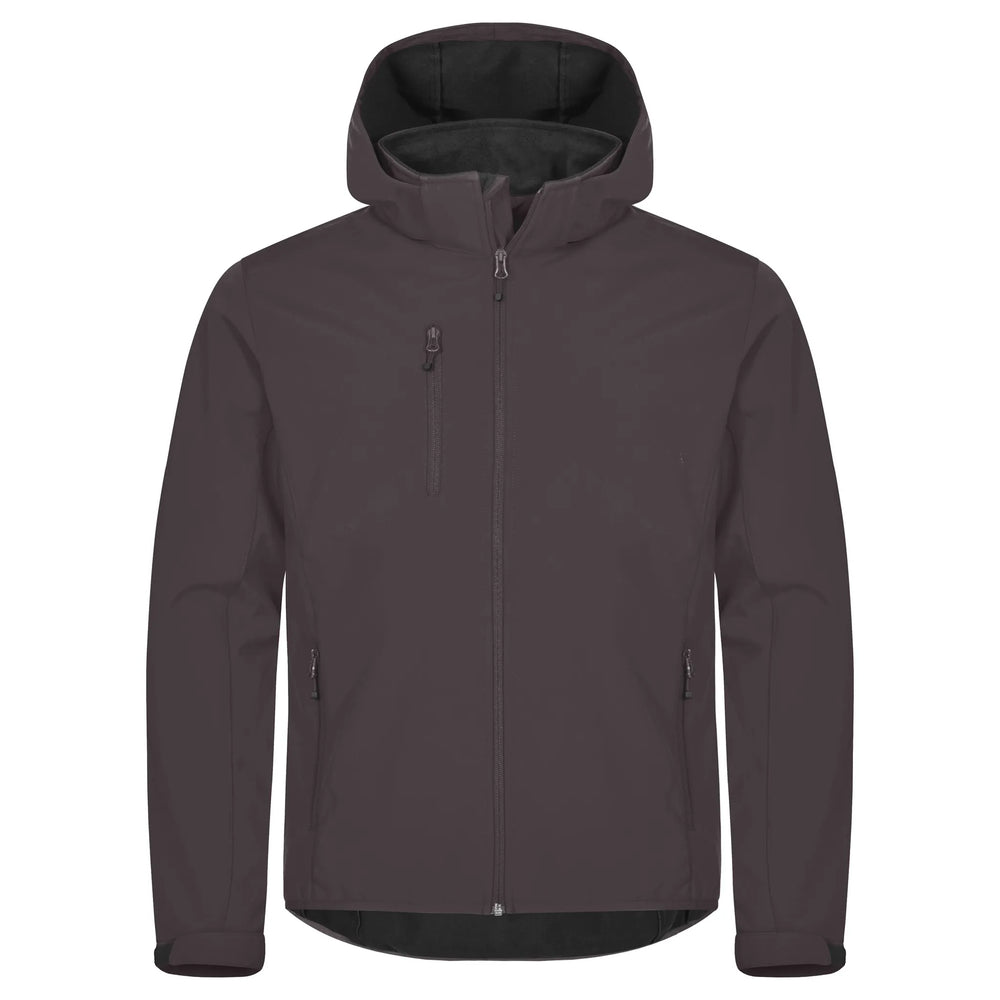 jack jas softshell capuchon heren darkgrey voorzijde 26020912