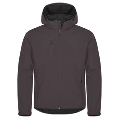 Clique 3-Laags Softshell Jas met Afneembare Capuchon - Charcoal