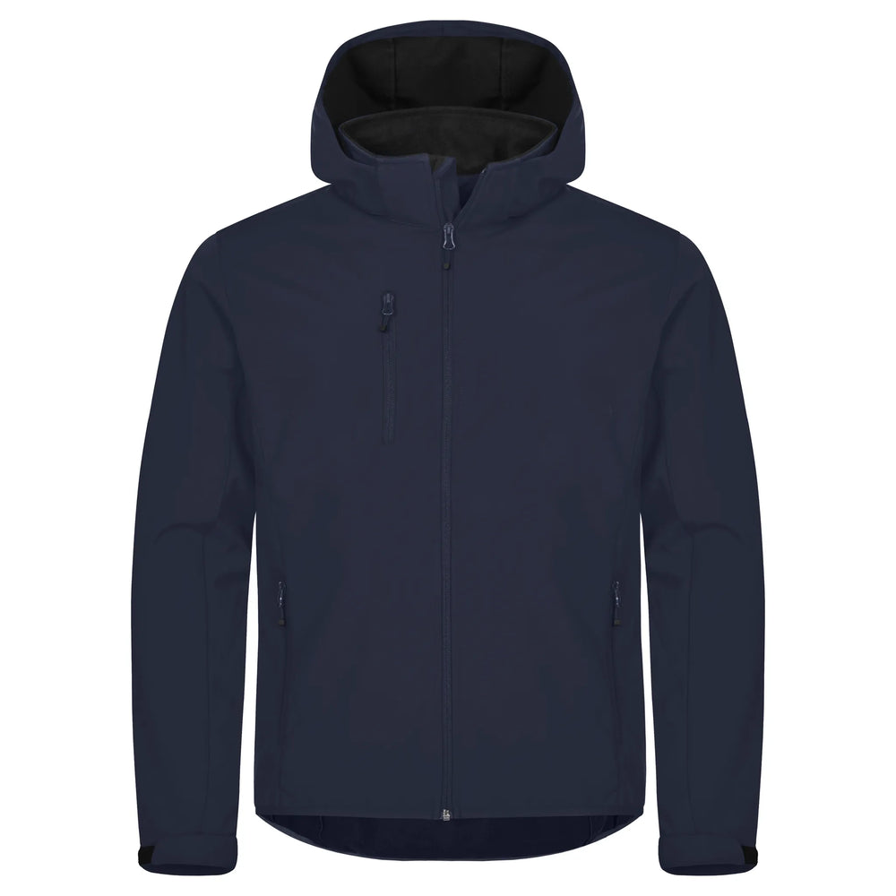 jack jas softshell capuchon heren darknavy voorzijde 26020912