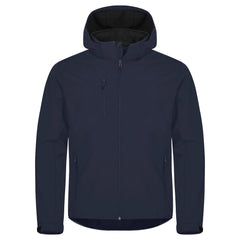 Clique 3-Laags Softshell Jas met Afneembare Capuchon - Dark Navy