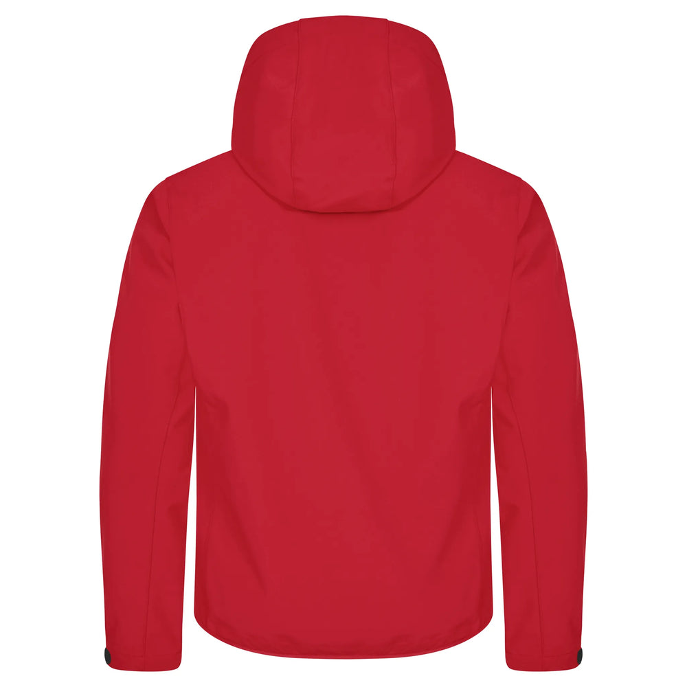 jack jas softshell capuchon heren rood achterzijde 26020912