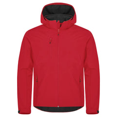 Clique 3-Laags Softshell Jas met Afneembare Capuchon - Rood