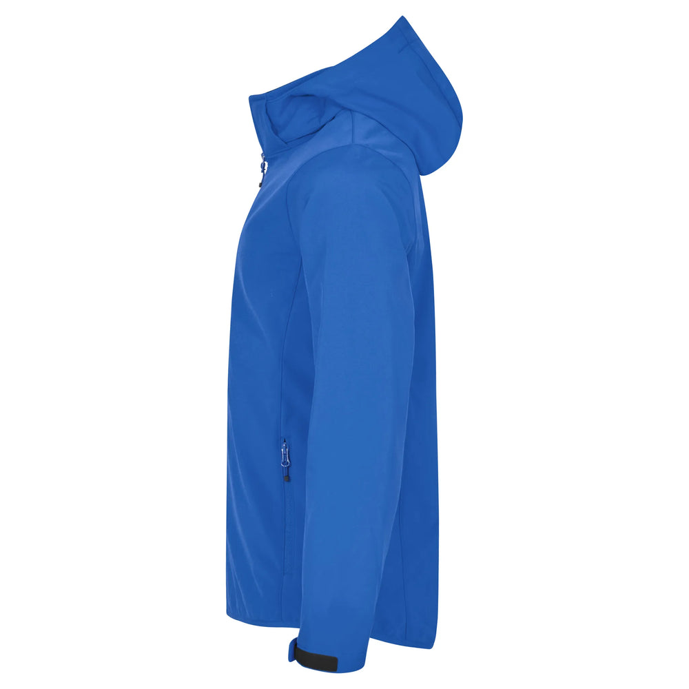 jack jas softshell capuchon heren royalblue linkermouw 26020912