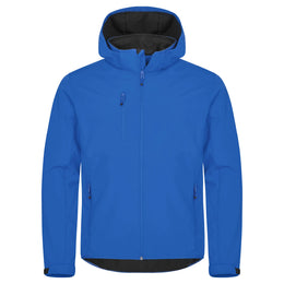jack jas softshell capuchon heren royalblue voorzijde 26020912