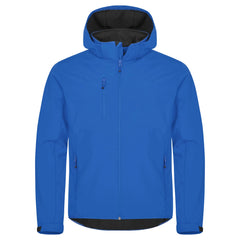 Clique 3-Laags Softshell Jas met Afneembare Capuchon  - Kobaltblauw