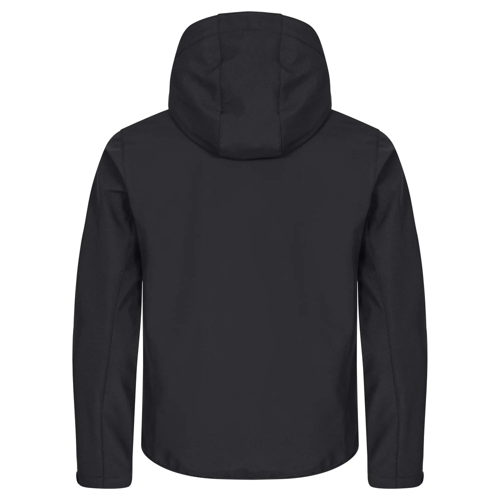 jack jas softshell capuchon heren zwart achterzijde 26020912
