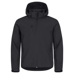 Clique 3-Laags Softshell Jas met Afneembare Capuchon - Zwart