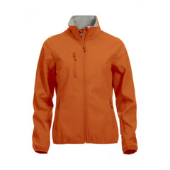Dames Softshell Jas 3-Laags van Basic Diep Oranje