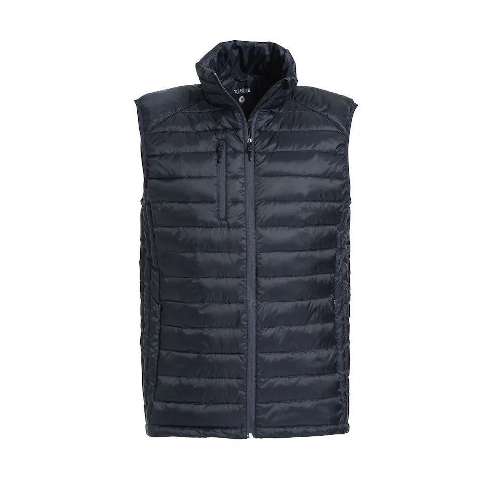 bodywarmer hudson vest clique navy voorzijde 26020974