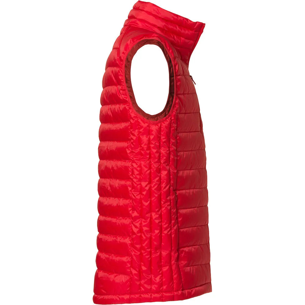 bodywarmer hudson vest clique rood zijaanzicht 26020974