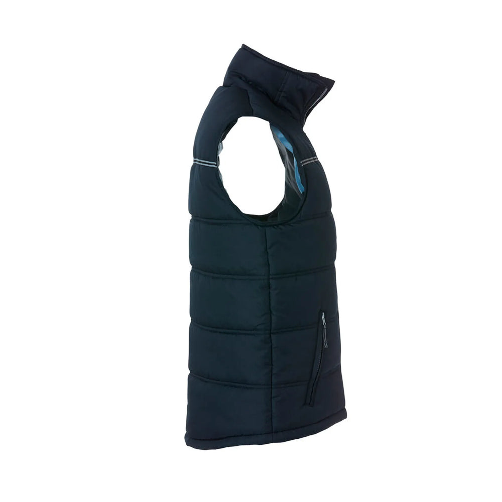 Gewatteerde bodywarmer met reflecterende details - Navy